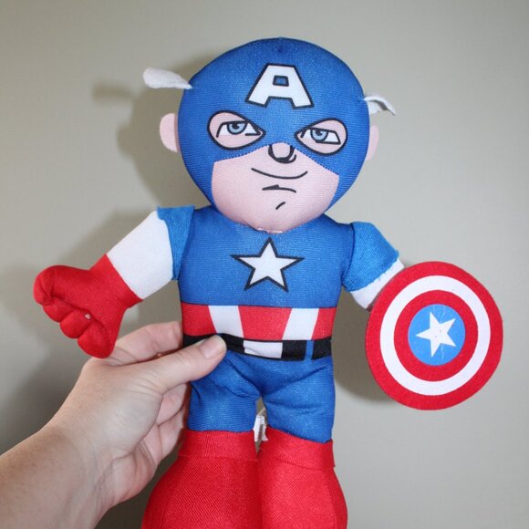 Marvel Avengers Character Plush Stuffed Animal Toys Thor Spiderman Capt America - Picture 6 of 11